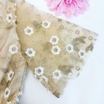 Baltic Born Arabella Embroidered Tulle Maxi Dress: Gold White Floral Event Photo 11