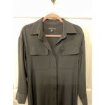Banana Republic  Black Maxi Long Sleeve Button Down Shirt Dress, S Photo 1