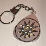 Silver Tone Star of David Keychain Key Holder Photo 0