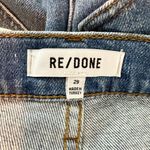 RE/DONE 90s High Rise Ankle Crop Denim Jeans Worn Brook Blue Size 29 Photo 2