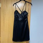 Wild Fable  Sleeveless Black Corset Satin Bodycon Dress - Size Small Photo 1