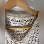 marc o polo Cream Chunky Knit Short Sleeve Collar Sweater Small Photo 2