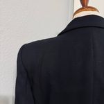 ZARA  Women Elegant Black Gold Button Long Shoulder Pads Lapel Collar Blazer M Photo 12