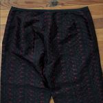 Karen Kane  Black Eyelet Embroidered Silk Ankle Pants Womens Size 14 Dressy Photo 15