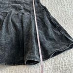 HYFVE ✨  Women’s Black Strapless Pleated Denim Mini Dress Medium Photo 8