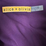 Alice + Olivia  Women's‎ Chiffon Silk Plum Purple Wrap Dress size Small Flutter Photo 4