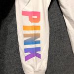 Victoria's Secret ‎ Pink Jogger Pants Womens 2XL White Graphic Relaxed Drawstring Photo 7