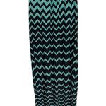 Soho Black Teal Chevron Maxi Dress 2000's Style Preppy Vacation Resort Beach Size L Photo 0