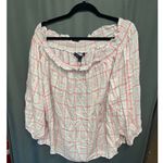 Tommy Hilfiger : Plus Womens Plaid Off-The-Shoulder Pullover Top “Size 1X” (B35) Photo 1
