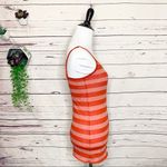 Wet Seal Red Striped Spaghetti Strap Tank Top w/ Small Chest Pocket Size Medium Photo 5