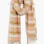 Madewell  Barwell Plaid Oversized Scarf in Ashen Silver New $65 Photo 0