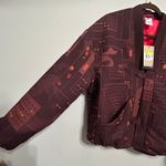 Nike NEW x Naomi Osaka Jacquard Kimono Jacket Burgundy Crush Streetwear Luxe Sm Photo 6