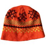 Bright Orange Knit Beanie Photo 0