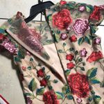 Carmen Marc Valvo  floral embroidered dress Photo 3