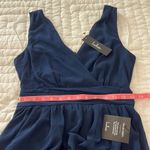 Lulus NWT  Thoughts of Hue Navy Blue Surplice Maxi Dress XS Photo 8