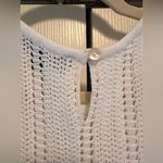 ZARA  White Knit Crochet Maxi Dress Cover-Up Size Small NWOT Photo 3