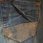 1st Kiss Skinny Sequence Front & Back Pocket Jean Shorts Sz 7 Photo 5
