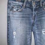 American Eagle  Outfitters Ripped Distressed Medium Wash Blue Skinny Jeans 6 Photo 3