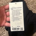 NWT Lululemon Long Cotton Crewneck Tank Medium Black Photo 4