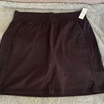 Talbots  Black Cotton Skirt w/shorts‎ under. Size Medium NWT Photo 0