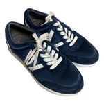 Vionic  Nana Navy/White Satin Sneakers Lace Up Women's Size 8.5 Photo 3