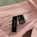 VERO MODA  Size L Soft Pink Cotton Gauze Open Back Ruffle Sleeve Tank Top Photo 9