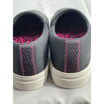 Reebok Womans Memory Tech 7.5 Black Pink Leopard Slip On Quilted Sneakers NWOT Photo 4