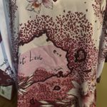 White House | Black Market Kimono Blouse Size Small Fiji Sunset Midnight Orchid Photo 4