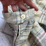 Diane Von Furstenberg Vintage  Plaid Skirt Size 14 Wool Blend Beige Pleated Midi Photo 5