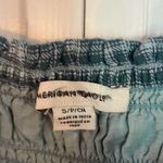 American Eagle  green plaid smocked bust long sleeve dress small Photo 3