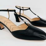 Gucci  WOMEN'S PETITE GG SLINGBACK NAPPA LEATHER CHARLOTTE PUMPS SIZE EU 40 Photo 9