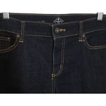 st. john's bay Womens Dark Wash Bootcut Leg Stretch Jeans Flap Pockets Size 10 Photo 2