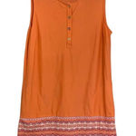 Cabana Life‎ X Talbots Sleeveless Dress Pockets Size Large Resort Beach Casual Orange Photo 0