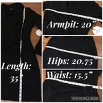 Tuxedo Lapel Faux Wrap Dress in black size M Size M Photo 8
