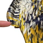 Emmelee For F.C. Yellow Abstract Print Mini Dress Cottagecore Artsy Summer Dress Photo 12
