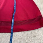 Faith and joy  Textured Red Circle Skater Skirt Small Flaw Mesh Texture Quilted Photo 3