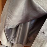 Chi by Carlos Falchi suede leathered studded jacket/shirt size XL Gray Photo 3