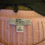 kim rogers  Light Pink Button Shoulder Sweater Size S Photo 2