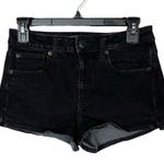 American Eagle  360 super stretch hi-rise‎ shortie black shorts Photo 0