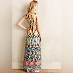 Anthropologie  Floreat Dahlia Embroidered Maxi Dress Multi Color Size 0 Photo 5