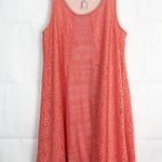 Xhilaration Sleeveless Lace Orange Dress Junior's Size L Photo 0