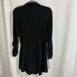 Derek Heart Dress/ Cardigan Size Medium Black Button Down Photo 6