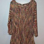 gorgeous multicolor knit sweater/coverup size large Photo 0