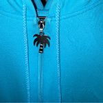 secret treasures Hooded  Palm Tree Imprinted‎ Sleeveless Zip Up Night Dress Photo 2