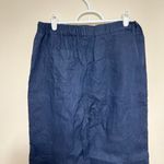 Quince  Deep Navy Blue 100% European Pants Pull On Small Photo 3