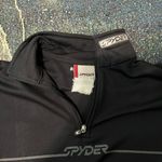 Spyder Black ¼ Zip Pullover Sweater Size S/M Grey Logo Outdoor Activewear Fitted Photo 13