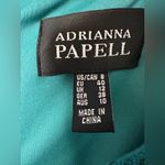 Adrianna Papell Split Neck Side Ruch Lace Dress Photo 4