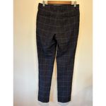 ZARA womens dress pants size 38 navy blue pattern full length Coolmax material Photo 3