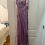 Revolve AMUR Stef Pleated Gown in Lilac Petal Photo 6