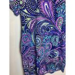 Talbots  Athletic Dress Size Medium Petite Blue Purple Green Nautical Athlux Photo 1